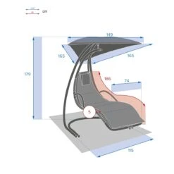 Fauteuil Suspendu Majorque - Anthracite 6 Fauteuil Suspendu Majorque - Anthracite -Mobilier De Jardin 50656 1618493862