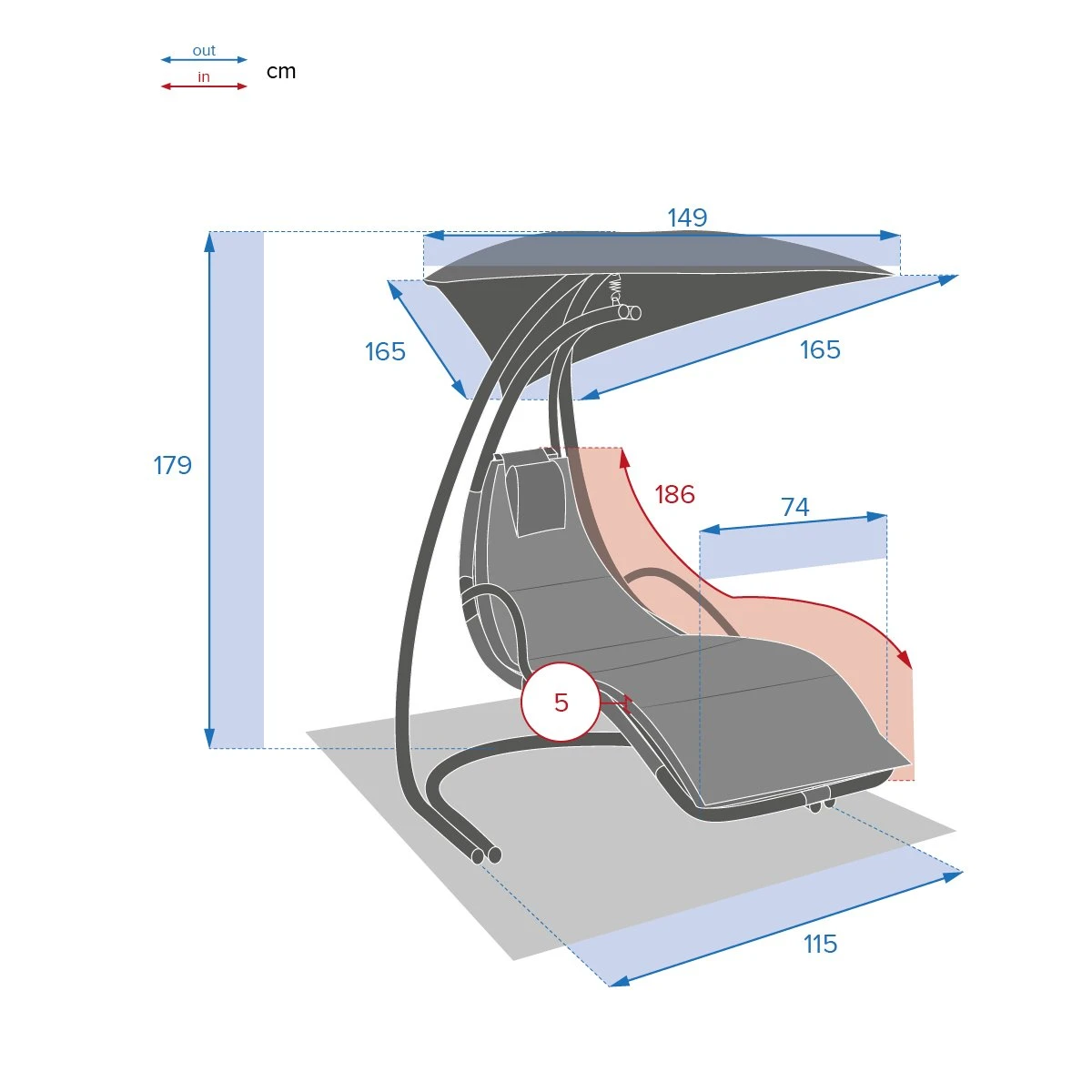 Fauteuil suspendu Majorque - Anthracite Fauteuil Suspendu Majorque - Anthracite -Mobilier De Jardin 50656 1618493862