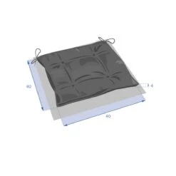 Coussin De Chaise Carré (40 Cm) Korai Rose Marsala 4 Coussin De Chaise Carré (40 Cm) Korai Rose Marsala -Mobilier De Jardin 68207 1618383978