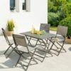 Table De Jardin Pliante Aluminium Azua (110 X 71 Cm) - Marron Tonka