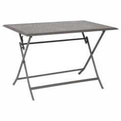 Table De Jardin Pliante Aluminium Azua (110 X 71 Cm) - Marron Tonka -Mobilier De Jardin 68412 1614758976