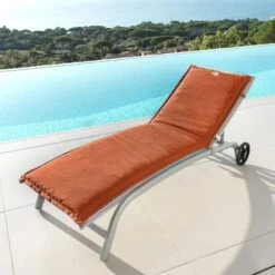 Coussin De Transat Déhoussable (L190 Cm) Korai Terracotta