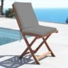 Galette De Chaise Avec Dossier (L90 Cm) Mambo Gris Anthracite