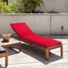 Coussin De Transat Déhoussable (L175 Cm) Mambo Rouge