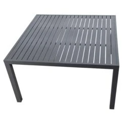 Table De Jardin 8 Places Aluminium Murano (136 X 136 Cm) - Gris Anthracite -Mobilier De Jardin 76655 1592992260