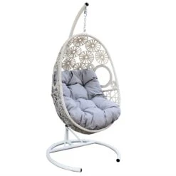Loveuse Suspendue Paros - Blanc/Gris Clair 2 Loveuse Suspendue Paros - Blanc/Gris Clair -Mobilier De Jardin 76733 1594366606