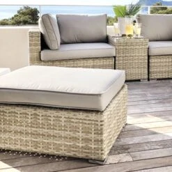 Salon De Jardin Mallorca Naturel - 4 Places -Mobilier De Jardin 76820 1592553961