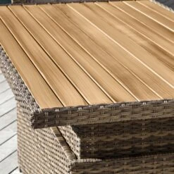 Salon De Jardin Tivoli Up And Down Naturel/Beige - 7 Places -Mobilier De Jardin 76889 1600157724