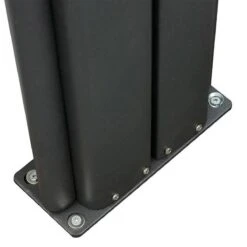 Paravent Rétractable Double Capao - Gris Graphite -Mobilier De Jardin 92488 1608042681