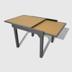 Table De Jardin Extensible 8 Places Aluminium Effet Bois Murano (180 X 90 Cm)- Gris Anthracite 3 Table De Jardin Extensible 8 Places Aluminium Effet Bois Murano (180 X 90 Cm)- Gris Anthracite -Mobilier De Jardin 94579 1610704850