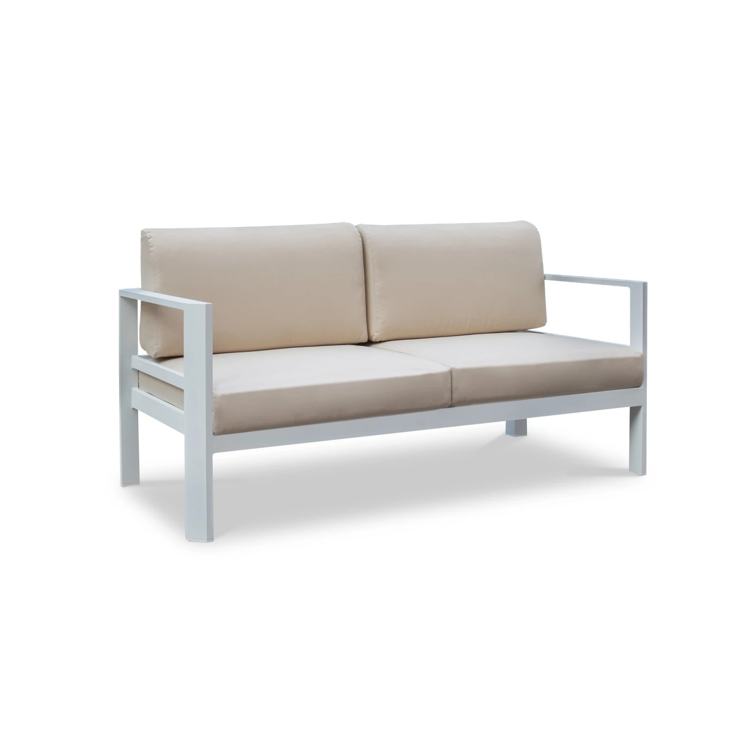 Canapé de jardin 2 places Ostara - Blanc Canapé De Jardin 2 Places Ostara - Blanc -Mobilier De Jardin 94624 1618928506