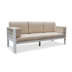 Canapé De Jardin 3 Places Ostara - Blanc -Mobilier De Jardin 94651 1618928438