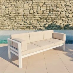 Salon De Jardin Ostara Blanc - 5 Places -Mobilier De Jardin 94669 1620629973