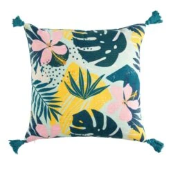 Coussin (40 X 40 Cm) Jasmin Bleu