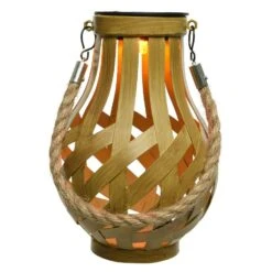 Lanterne Solaire LED Ajourée Effet Flamme - Naturel/Blanc Chaud 2 Lanterne Solaire LED Ajourée Effet Flamme - Naturel/Blanc Chaud -Mobilier De Jardin 96310 1612526012