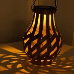 Lanterne Solaire LED Ajourée Effet Flamme - Naturel/Blanc Chaud 3 Lanterne Solaire LED Ajourée Effet Flamme - Naturel/Blanc Chaud -Mobilier De Jardin 96310 1612526121