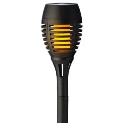 Lot De 4 Bornes De Jardin Solaires Torche Effet Flamme - Blanc Chaud -Mobilier De Jardin 96316 1612526214