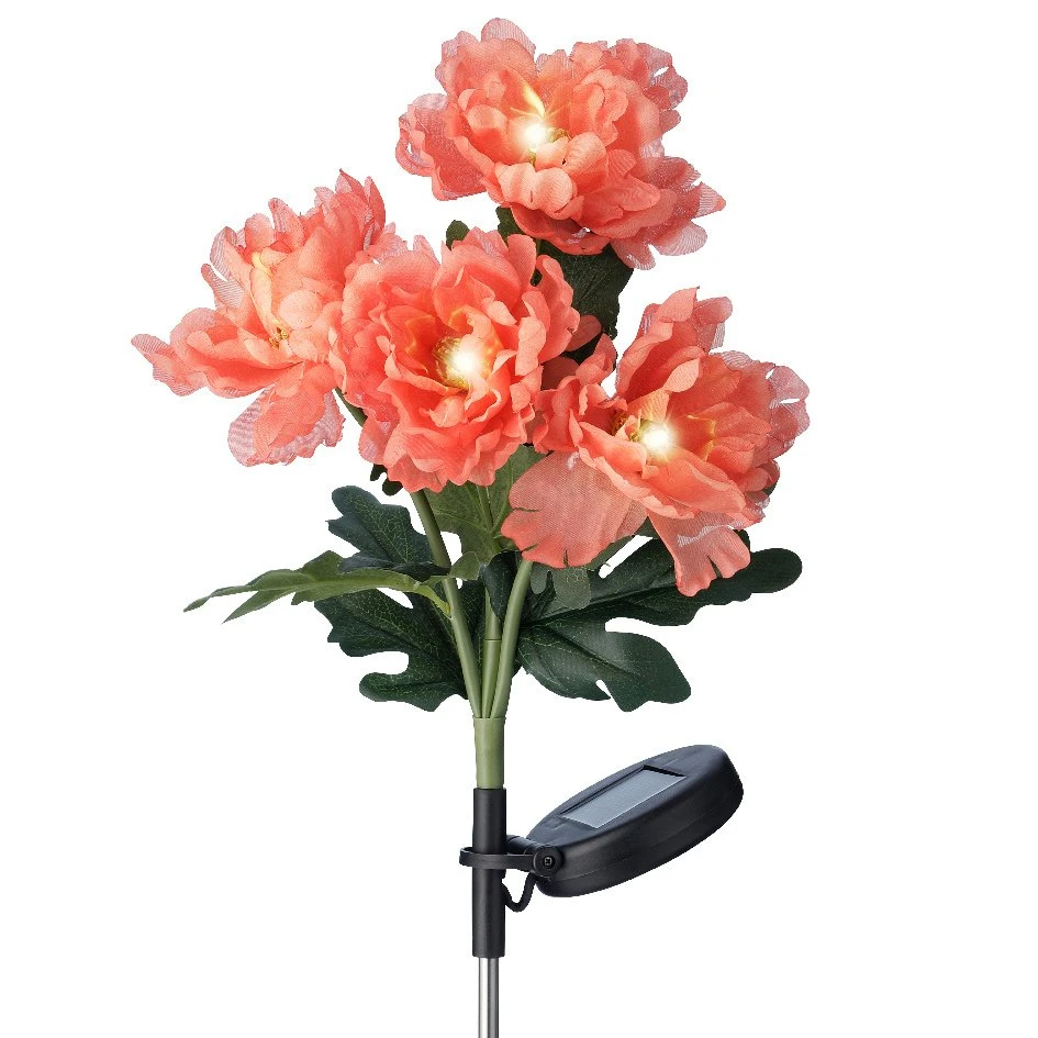 Lot de 2 piques de jardin solaires LED Hibiscus - Rouge/ Blanc chaud Lot De 2 Piques De Jardin Solaires LED Hibiscus - Rouge/ Blanc Chaud -Mobilier De Jardin 96328 1612530537