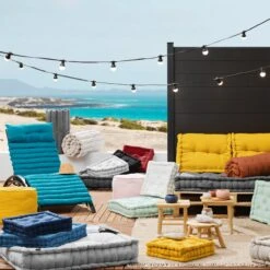 Matelas De Plage Enroulable (L180 Cm) Pixel Rose Poudré -Mobilier De Jardin 97543 1618212175