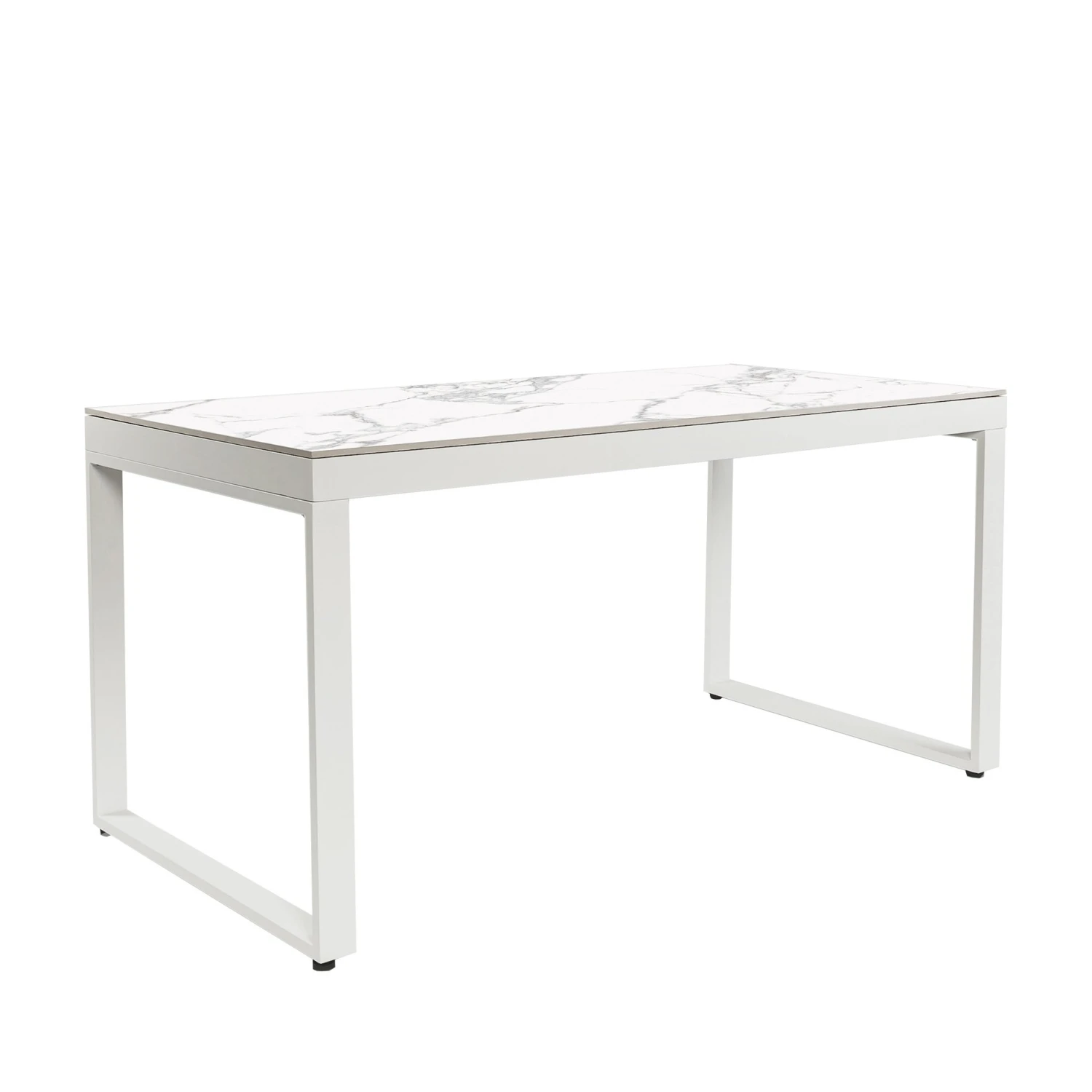 Table de jardin 8 places Aluminium/Céramique Kore (180 x 90 cm) - Blanche Table De Jardin 8 Places Aluminium/Céramique Kore (180 X 90 Cm) - Blanche -Mobilier De Jardin 99710 1621502782