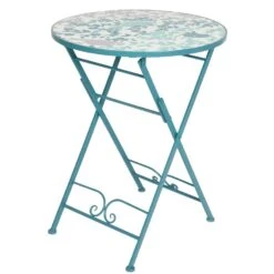 Table Bistro Mosaïque Minca Bleu 2 Table Bistro Mosaïque Minca Bleu -Mobilier De Jardin bistro table minca iron outdoor 124743 1672235729