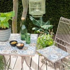 Table Bistro Mosaïque Toulouse Taupe 3 Table Bistro Mosaïque Toulouse Taupe -Mobilier De Jardin bistro table toulouse iron outdoor 124737 1672235483