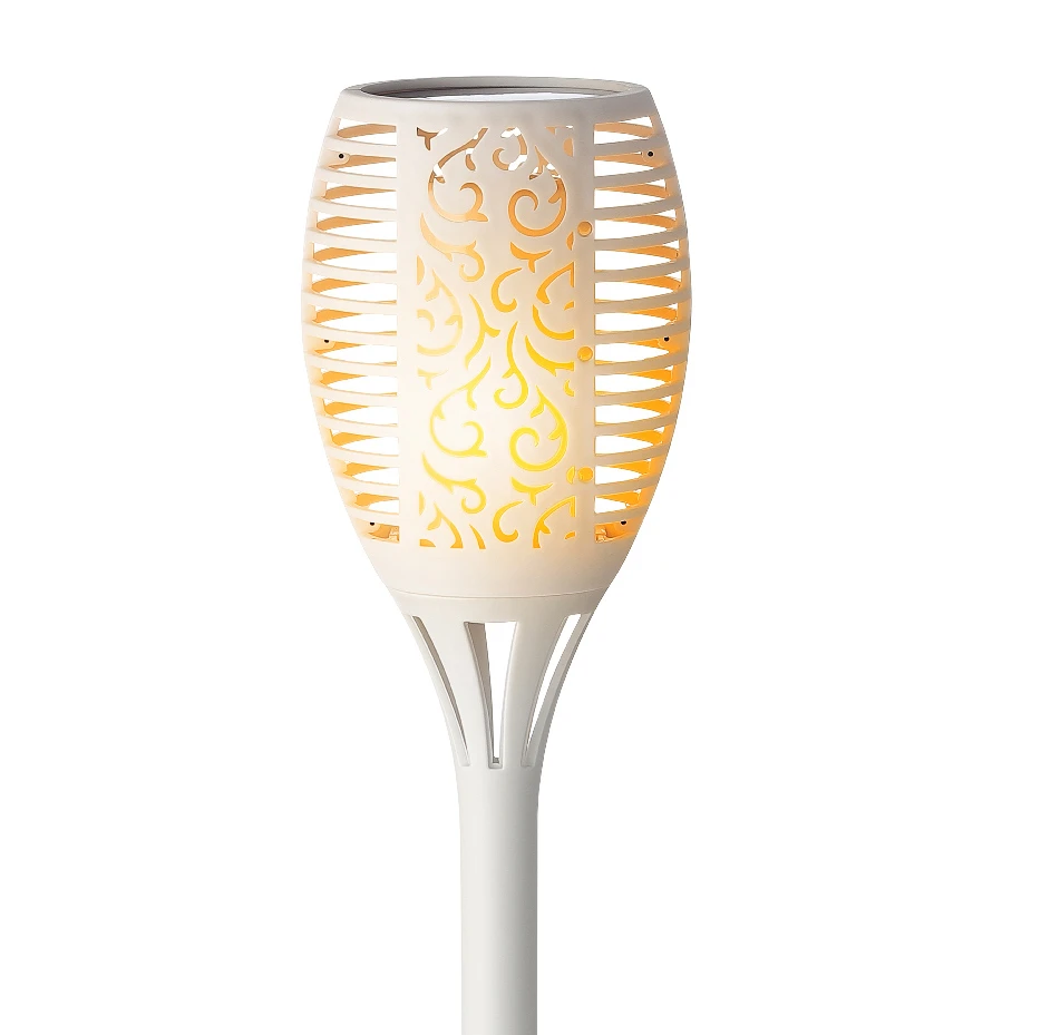 Borne de jardin solaire effet Flamme Arabesque - Blanche Borne De Jardin Solaire Effet Flamme Arabesque - Blanche -Mobilier De Jardin borne de jardin solaire effet flamme arabesque blanche 75566