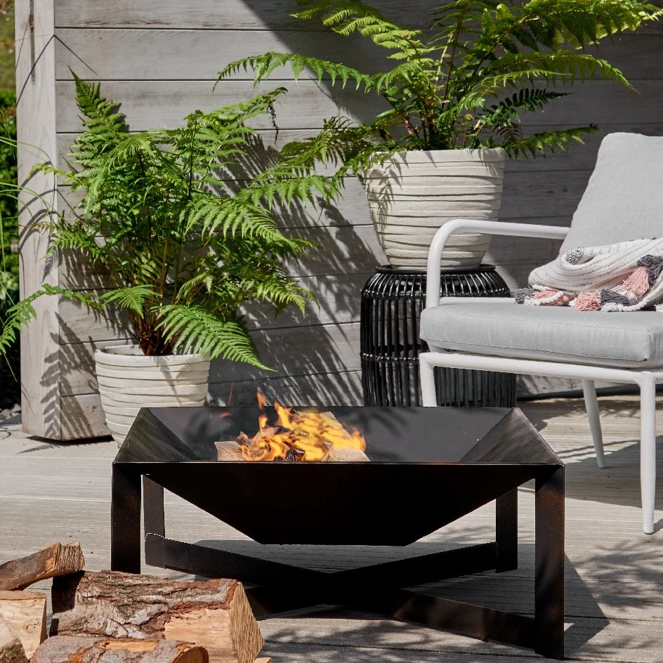 Brasero Actuel Noir Brasero Actuel Noir -Mobilier De Jardin brasero fer ext rieur noir w70 00 h31 00cm noir 124683 1672236352