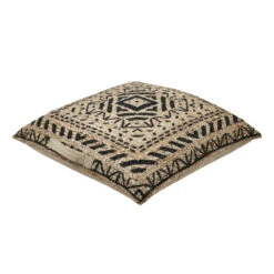 Coussin De Sol Jute (60 X H10 Cm) Nikaia Noir