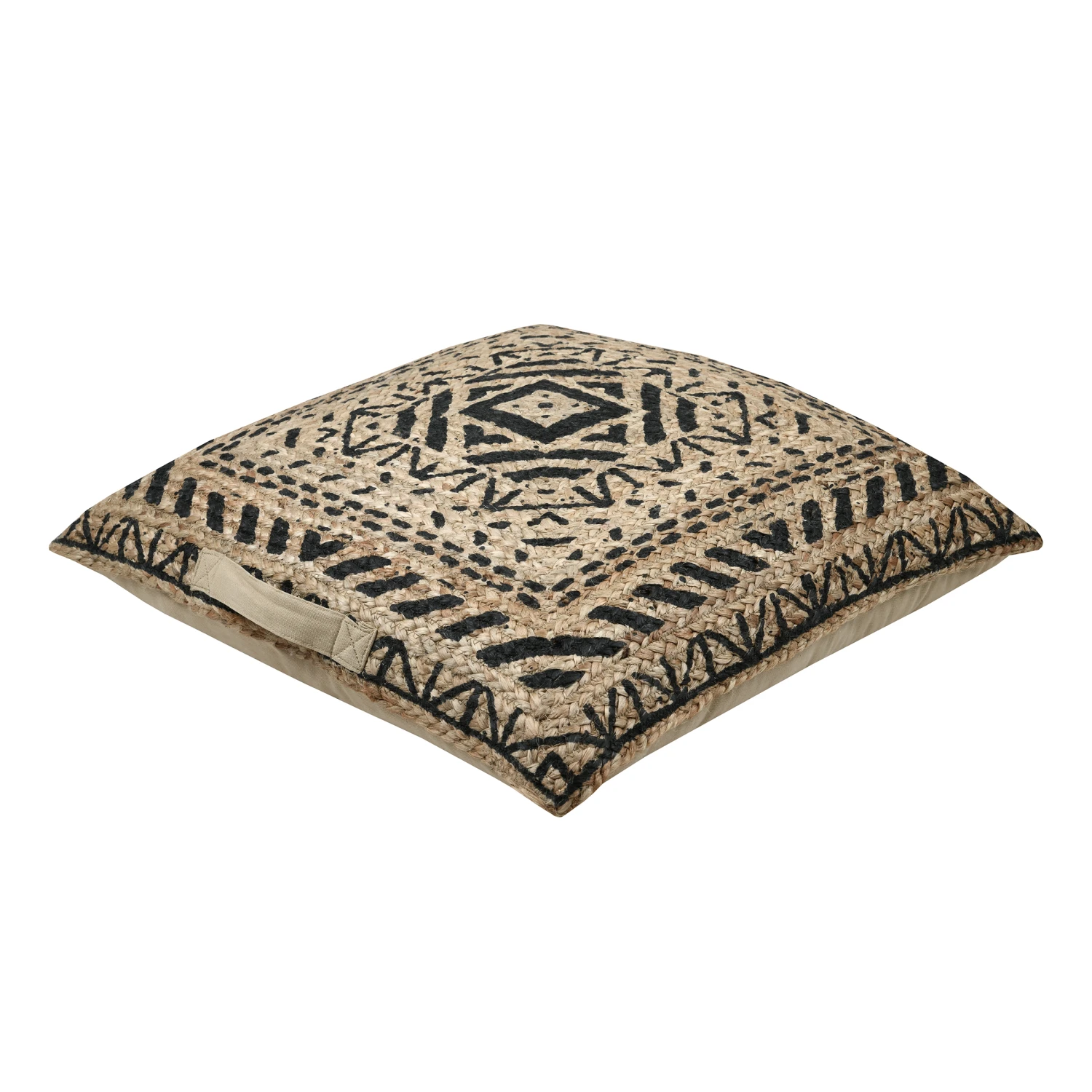Coussin de sol jute (60 x H10 cm) Nikaia Noir Coussin De Sol Jute (60 X H10 Cm) Nikaia Noir -Mobilier De Jardin c6d087001 2