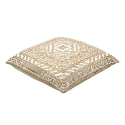 Coussin De Sol Jute (60 X H10 Cm) Nikaia Blanc