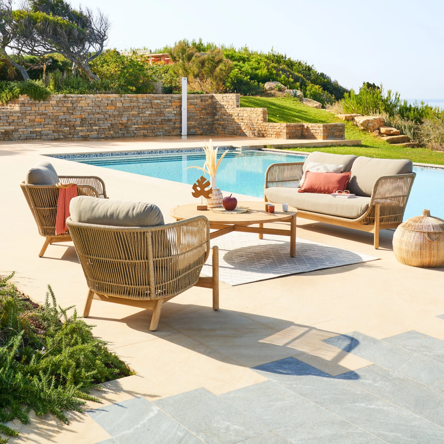 Canapé de jardin 2 places Deona - Acacia Canapé De Jardin 2 Places Deona - Acacia -Mobilier De Jardin canap de jardin 2 places deona acacia 126240 1675254718