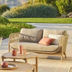 Canapé De Jardin 2 Places Deona - Acacia