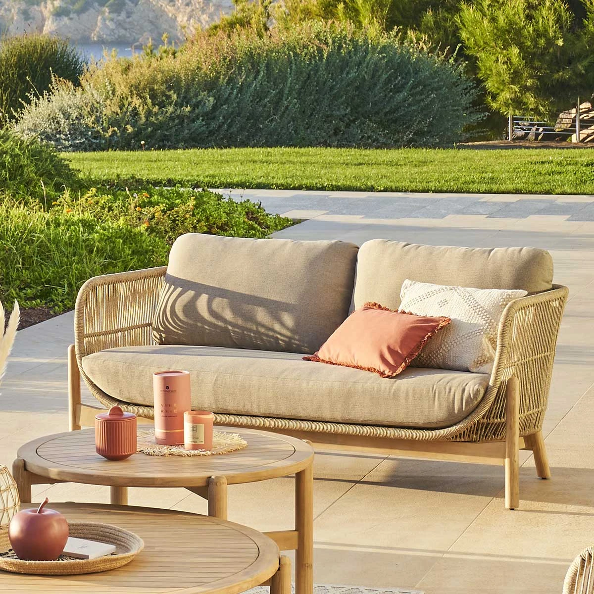 Canapé de jardin 2 places Deona - Acacia Canapé De Jardin 2 Places Deona - Acacia -Mobilier De Jardin canap de jardin 2 places deona acacia 126240 1675341393