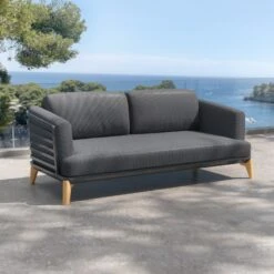 Canapé De Jardin 2 Places Monte Carlo - Anthracite