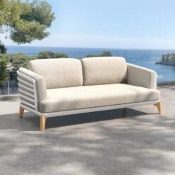 Canapé De Jardin 2 Places Monte Carlo - Blanc