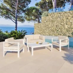 Canapé De Jardin 2 Places Ostara - Blanc 2 Canapé De Jardin 2 Places Ostara - Blanc -Mobilier De Jardin canap de jardin 2 places ostara blanc 94624 1628088005