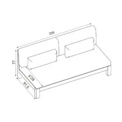 Canapé De Jardin 3 Places Borneo - Blanc -Mobilier De Jardin canap de jardin 3 places borneo blanc 124947 1680775278