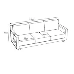 Canapé De Jardin 3 Places Elba - Blanc -Mobilier De Jardin canap de jardin 3 places elba blanc 111461 1667909750