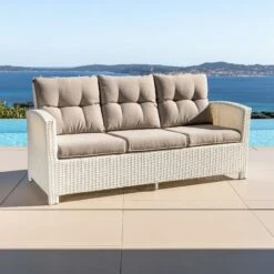 Canapé De Jardin 3 Places Tivoli - Blanc