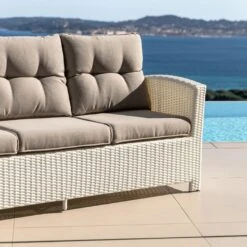 Canapé De Jardin 3 Places Tivoli - Blanc 2 Canapé De Jardin 3 Places Tivoli - Blanc -Mobilier De Jardin canap de jardin 3 places tivoli blanc 94633 1648221751