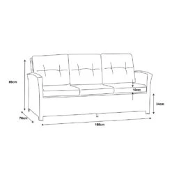 Canapé De Jardin 3 Places Tivoli - Gris -Mobilier De Jardin canap de jardin 3 places tivoli gris 94627 1667900037