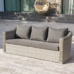 Canapé De Jardin 3 Places Calvi - Gris