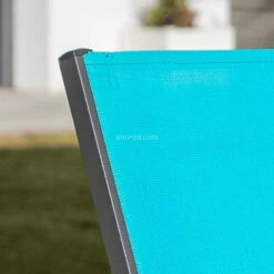 Chaise De Jardin Alu Empilable Murano - Gris Anthracite/Bleu -Mobilier De Jardin chaise de jardin alu empilable murano gris anthracite bleu 76454 1582548128