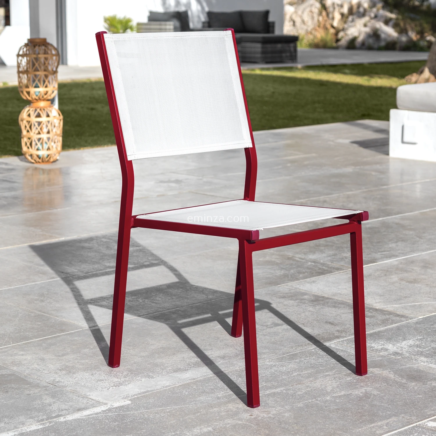 Chaise de jardin alu empilable Murano - Rouge/Blanche Chaise De Jardin Alu Empilable Murano - Rouge/Blanche -Mobilier De Jardin chaise de jardin alu empilable murano rouge blanche 76448 1583749956