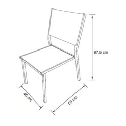 Chaise De Jardin Alu Empilable Murano - Silver 4 Chaise De Jardin Alu Empilable Murano - Silver -Mobilier De Jardin chaise de jardin alu empilable murano silver 76445 1667912809