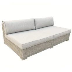 Chauffeuse De Jardin 2 Places Palma - Grise -Mobilier De Jardin chauffeuse 2 places de jardin palma gris 94567 1622725089