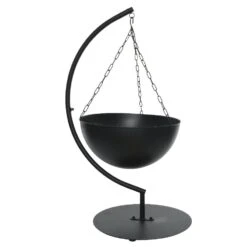 Cheminée Brasero Boule Noir -Mobilier De Jardin cheminee brasero ext rieur noir w50 00 h105 00cm noir 124686 1672236395