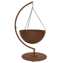 Cheminée Brasero Boule Rouille -Mobilier De Jardin cheminee brasero ext rieur terra w50 00 h105 00cm rouille 124689 1672236861