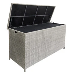 Coffre De Rangement Calvi - Gris 5 Coffre De Rangement Calvi - Gris -Mobilier De Jardin coffre de rangement calvi gris 76766